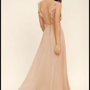 Lulu's blush Bridesmaid Dress